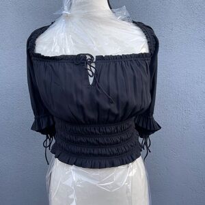 Abercrombie Elegant Black Women's Top